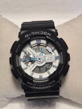 Casio G Shock Black analog and digital GA-110